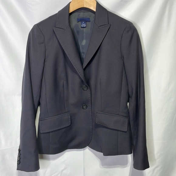 J. Crew Jackets & Blazers - Jcrew black, 100% wool super 120 jacket